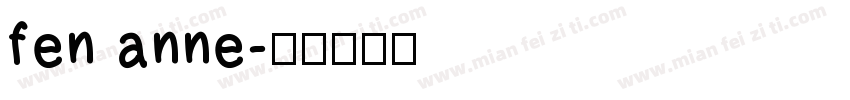 fen anne字体转换